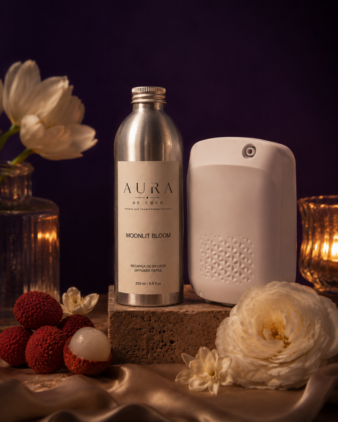 Difusor de Aromas — perfume de interiores ambientando un espacio