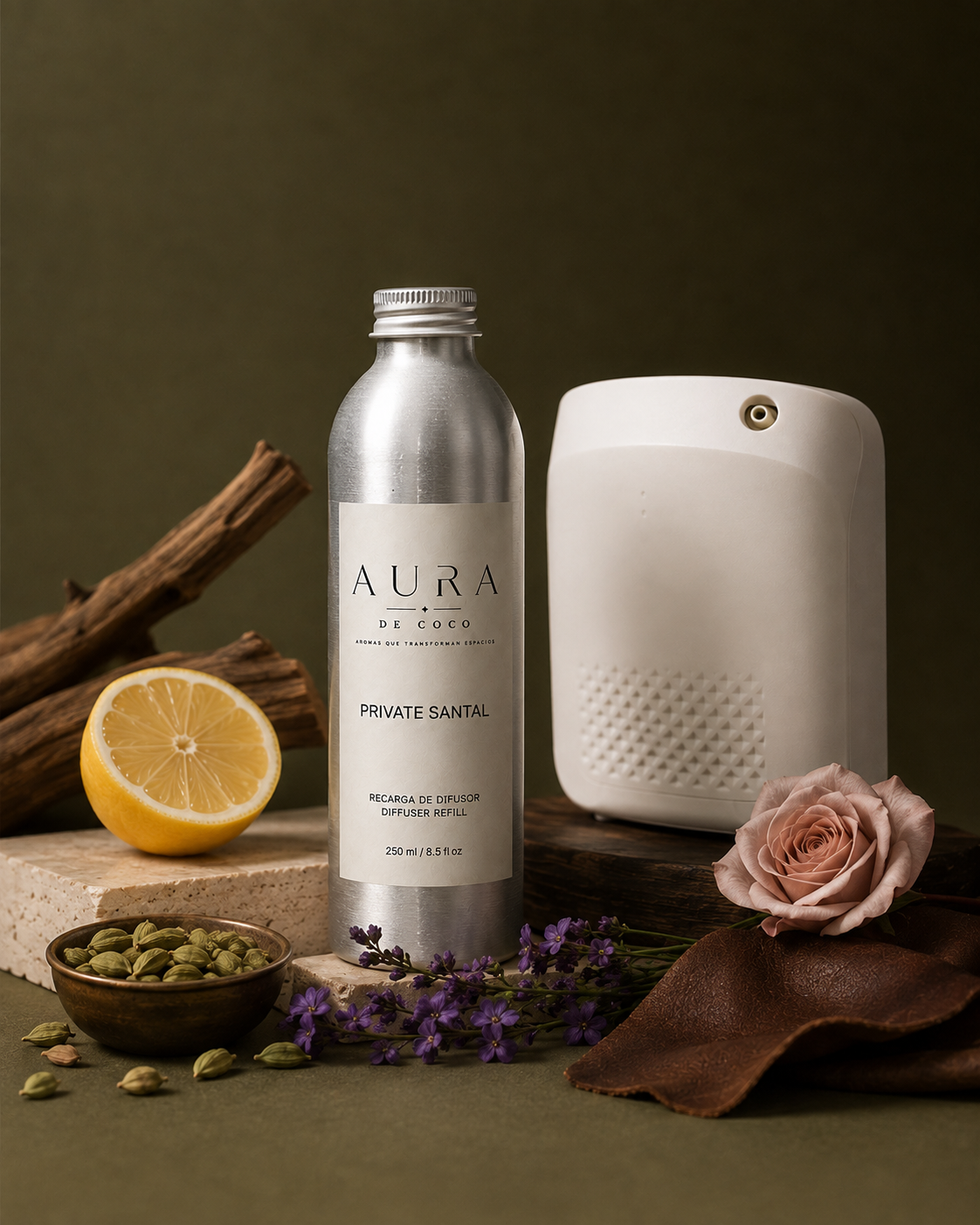 Difusor de Aromas — presentación del perfume de interiores